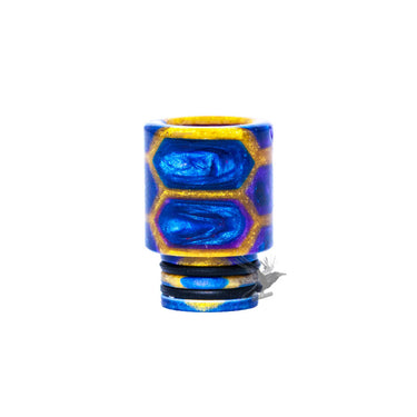 Serpents Belly 510 Drip Tip Blue Gold
